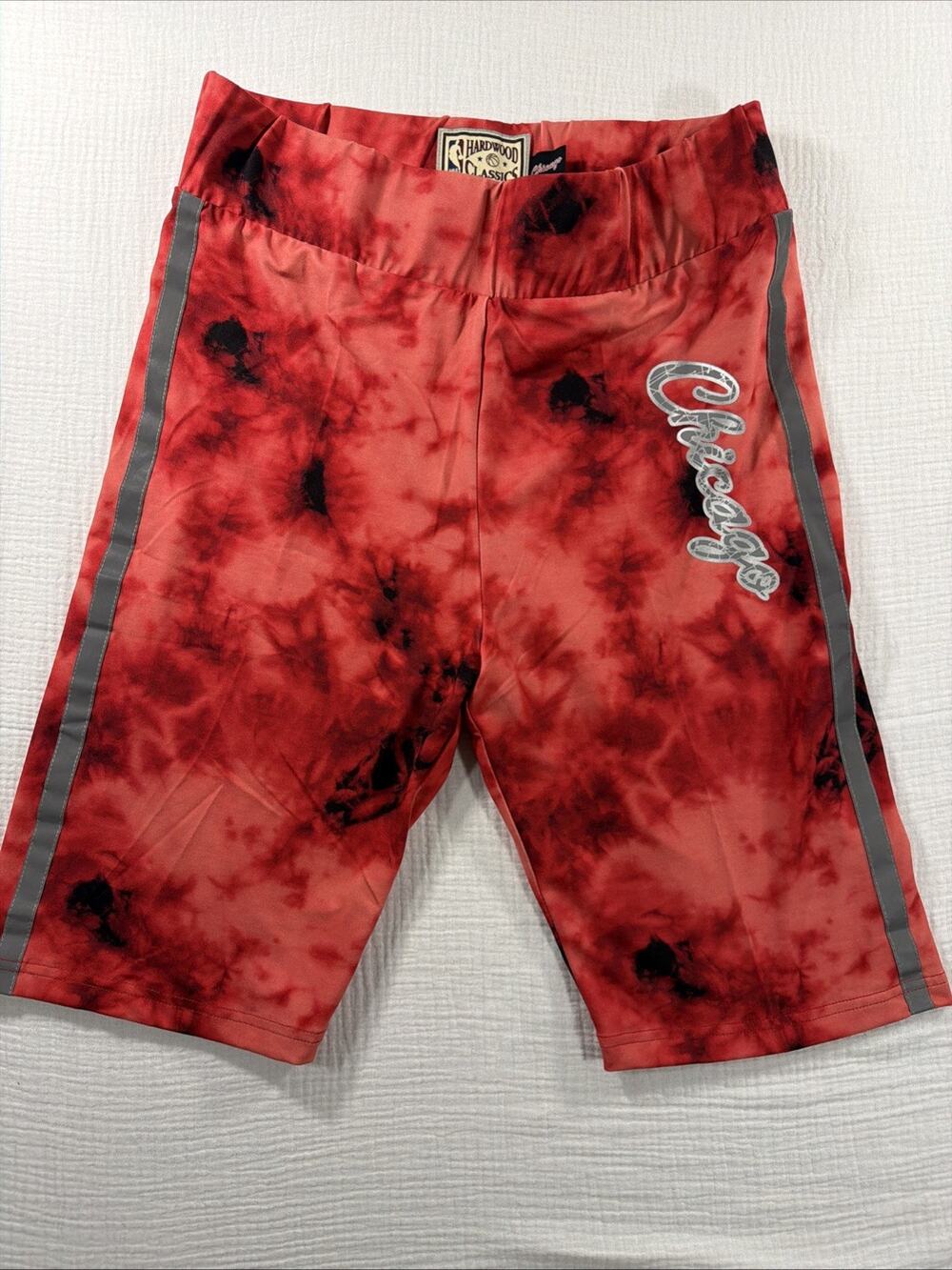 Mitchell & Ness NBA Womens XL Galaxy Chicago Bulls Biker Shorts NWT